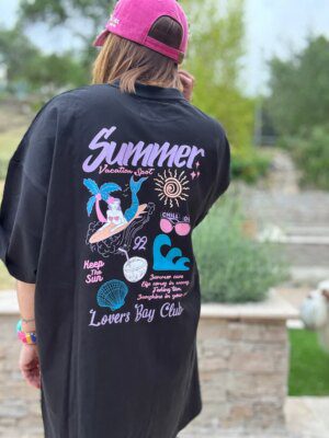 T-shirt dress black