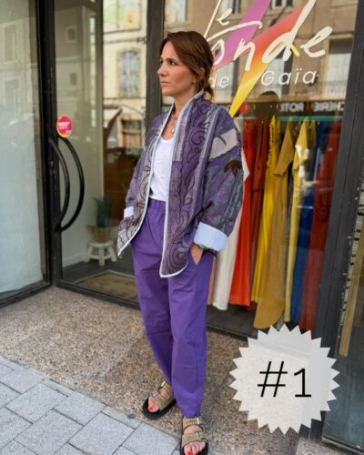 Veste Kantha indienne