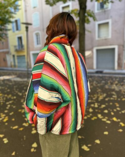 Veste Chicago imprimé couverture mexicaine