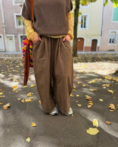 Pantalon Palazzo à rayures